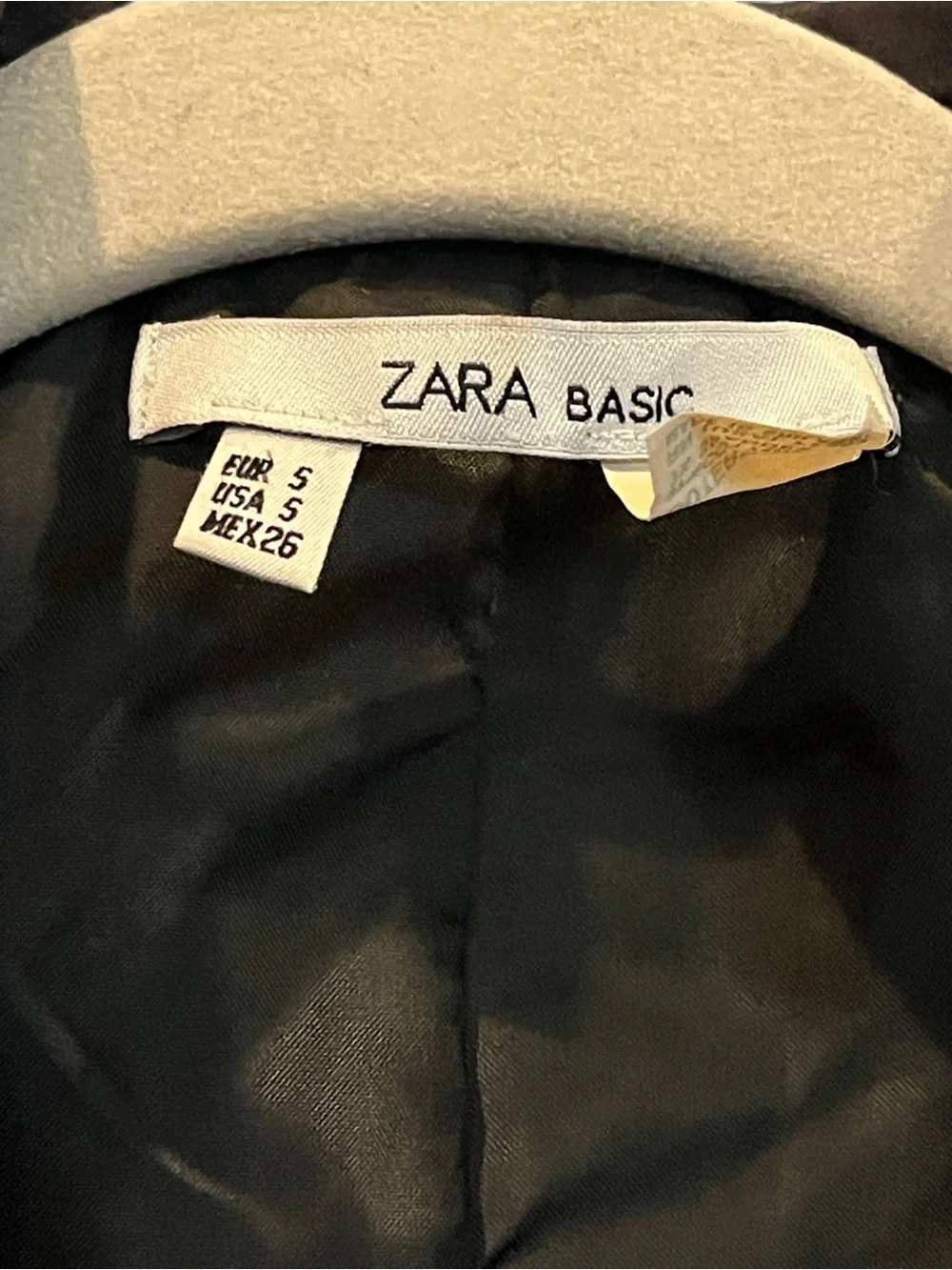 Zara Basic Womens Small Dark Chocolate Brown Single Button Blazer - Picture 2 of 9